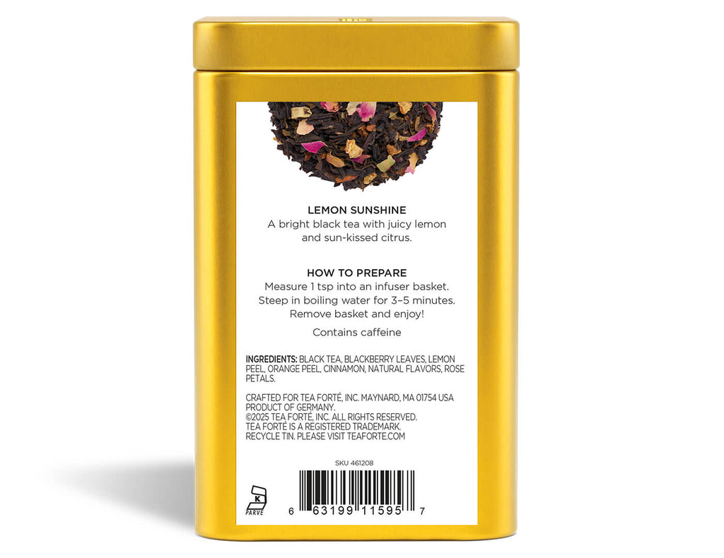 Lemon Sunshine Loose Leaf Tea Canister