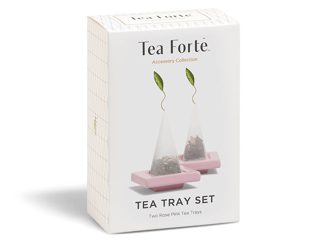 Tea Trays Rose Pink - Set of Two