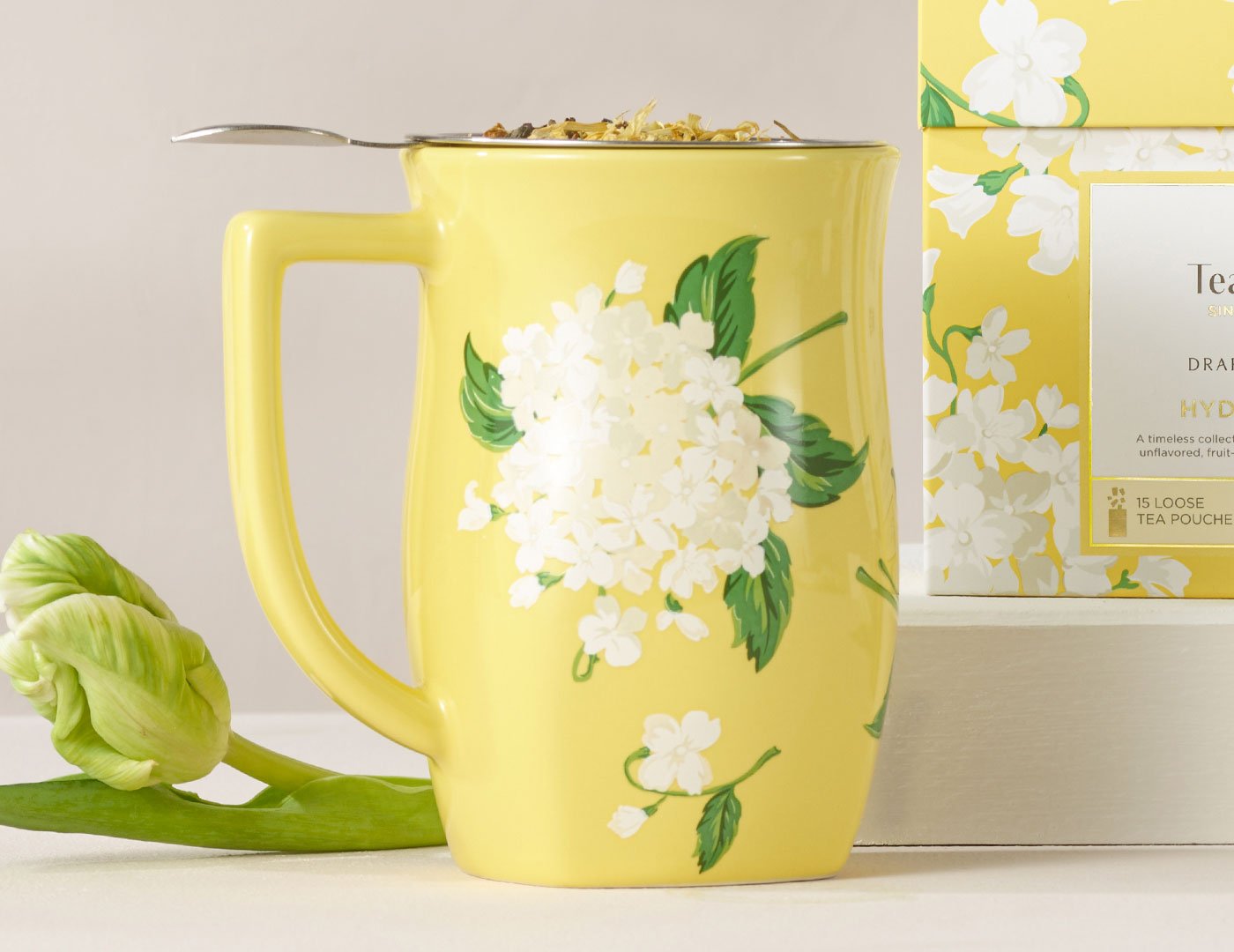 Hydrangea by Draper James Fiore Steeping Cup with Infuser