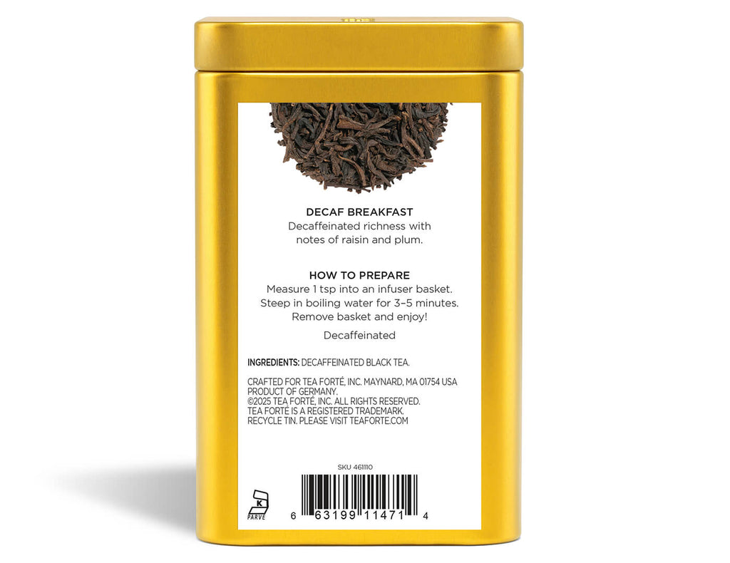 Decaf Breakfast Loose Leaf Tea Canister
