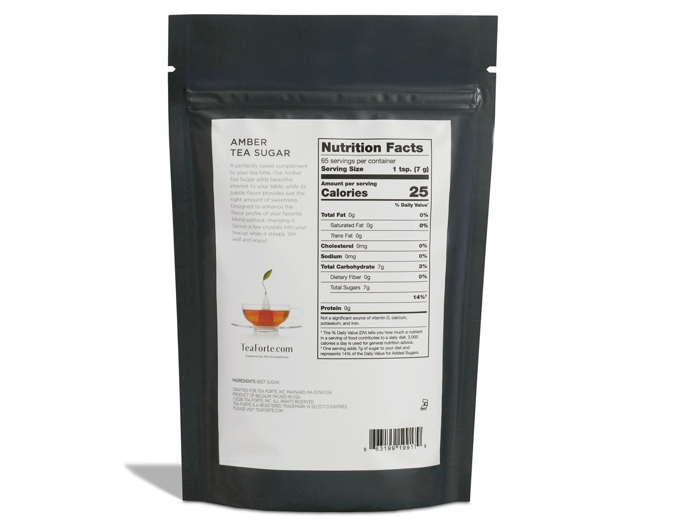 Amber Tea Sugar one pound bag