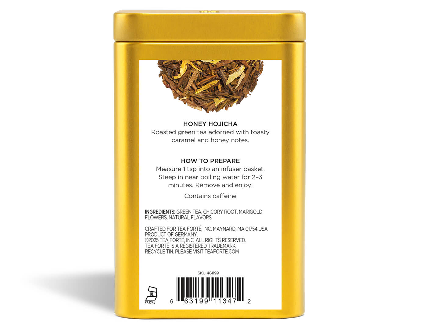 Honey Hojicha Loose Leaf Tea Canister