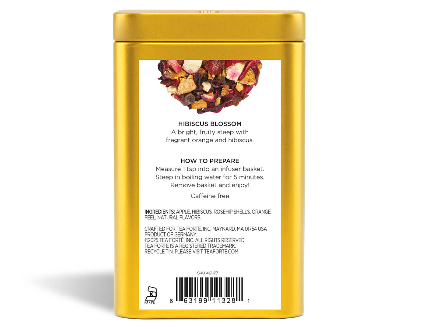 Hibiscus Blossom Loose Leaf Tea Canister